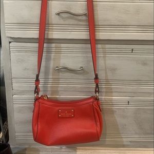 Red Orange crossbody Kate spade
